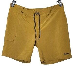 Duluth‎ Trading Co. Hybrid Cargo Shorts Mens Size 42 Gold Utility Stretch
